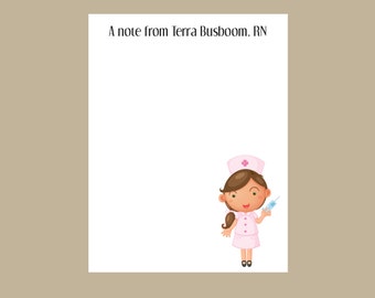 Nurse notepad, school nurse gift, teacher gift