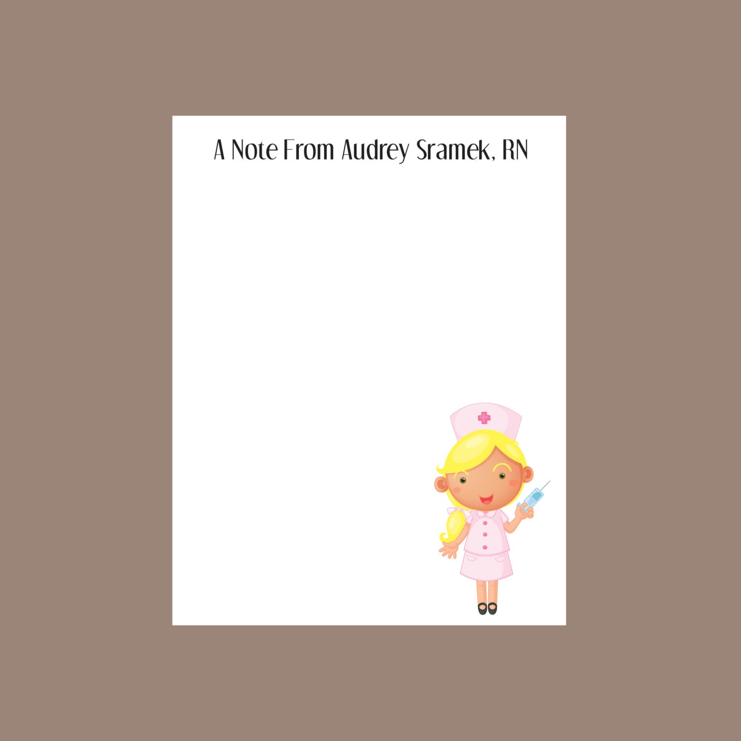 Nurse Notepad School Nurse Gift Teacher Gift Etsy