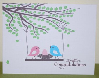 Congratulations New Baby Card, Personalized Baby Card