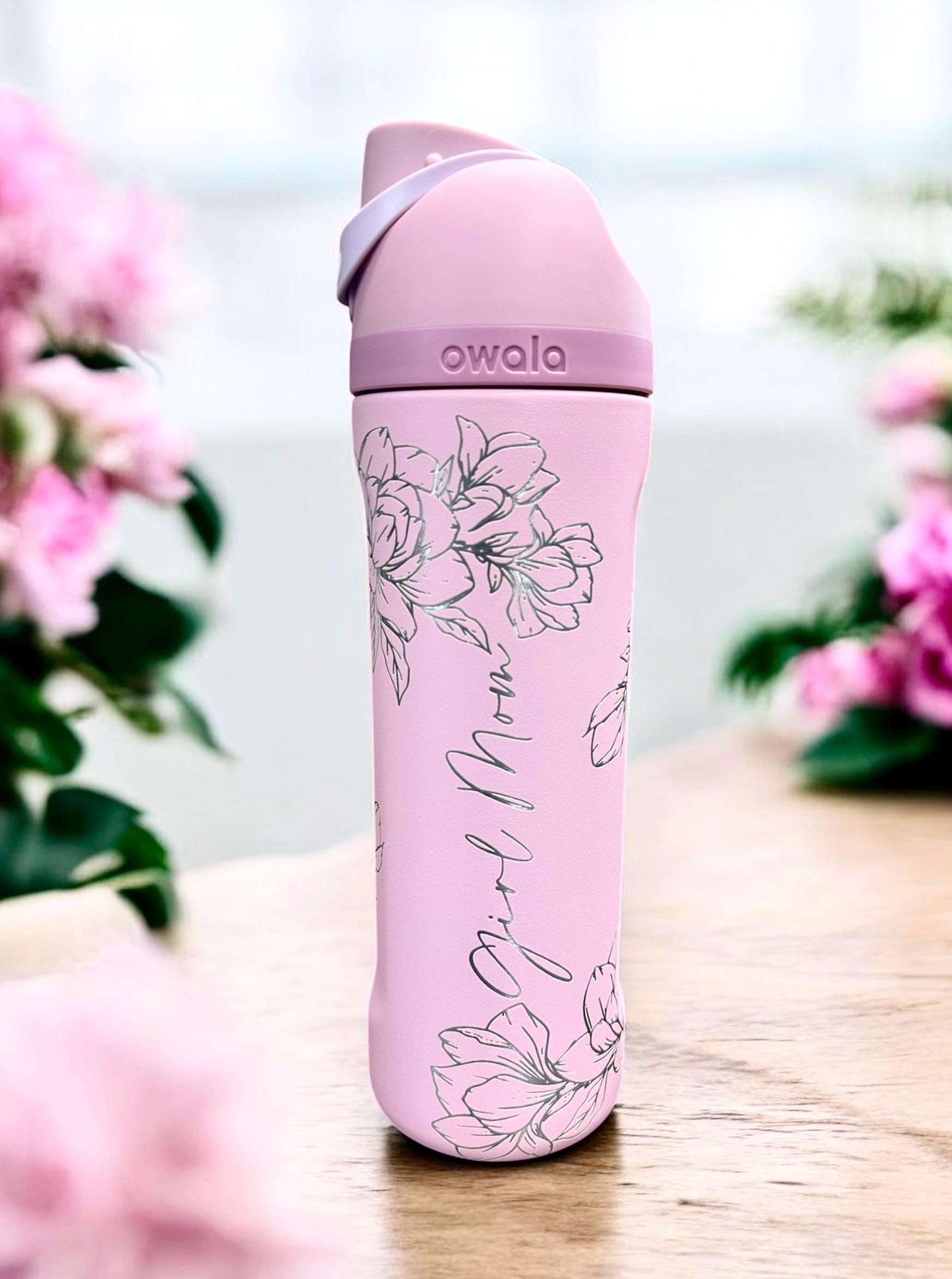 Personalized Owala 24oz Water Bottle – Laser Engraved Stainless Steel ...