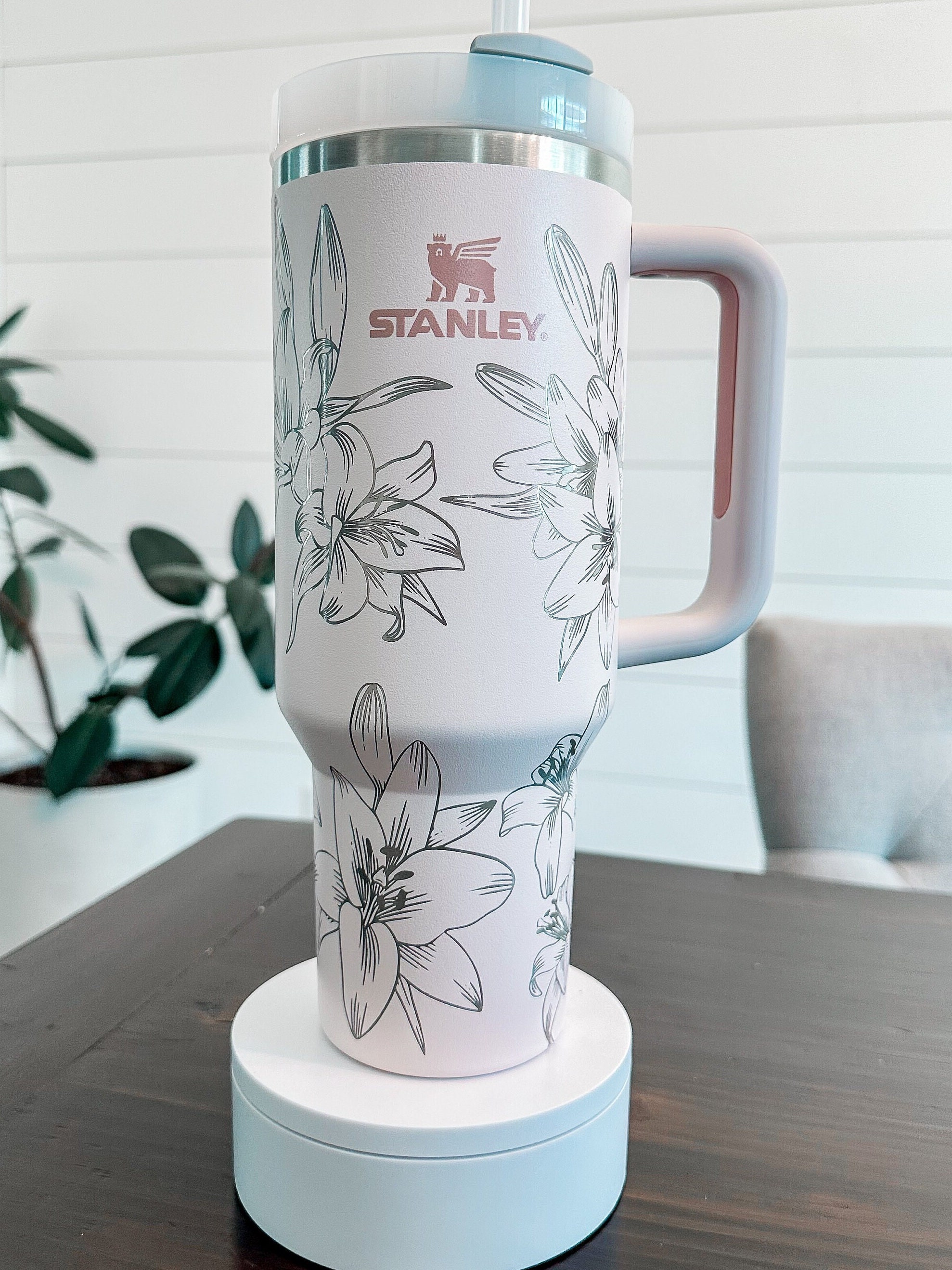 40 Oz. Laser Engraved Lily Stanley Tumbler Quencher - Etsy