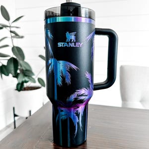 40 oz. Stanley Palm Tree Laser Engraved Tumbler