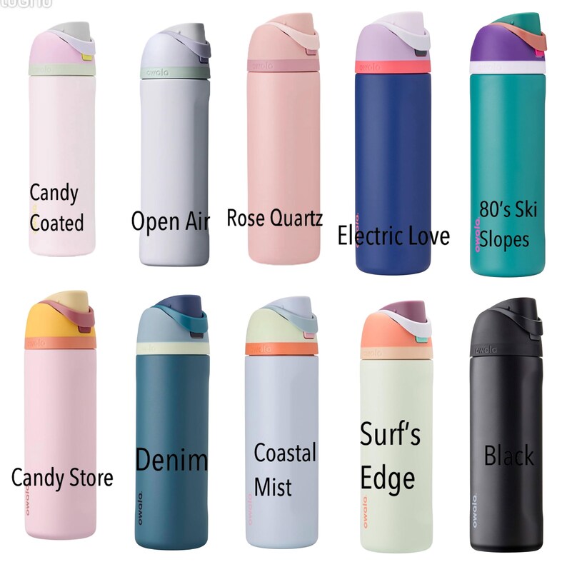 Personalized Owala 24oz Water Bottle – Laser Engraved Stainless Steel ...