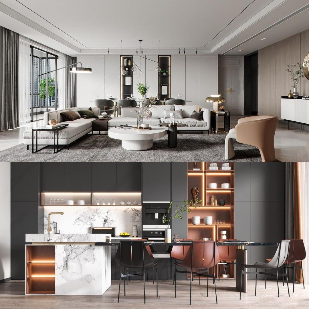 3D Interior Model Pack for Sketchup | Residential Design Scenes Bundle ...