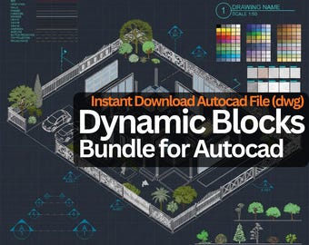 Dynamic AutoCAD Block Library (Digital Download)