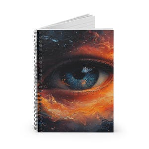 Cosmic Eye Spiral Notebook - Ruled Line | Dream Journal, Art Notebook, Sketchbook, Unique Gift, School Supplies