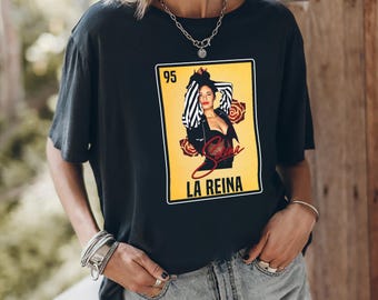 Selena La Reina Loteria Shirt,Como La Flor Shirt,Selena Inspired Tshirt