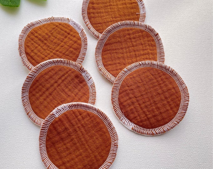 Reusable Cotton Muslin Gauze Face Rounds Flannel Backing Etsy