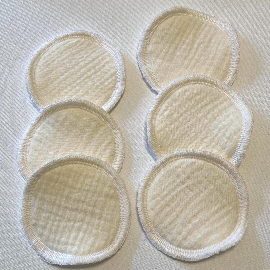 Cotton Double Muslin Gauze Fabric Face Rounds, TERRYCLOTH Back, Eye ...