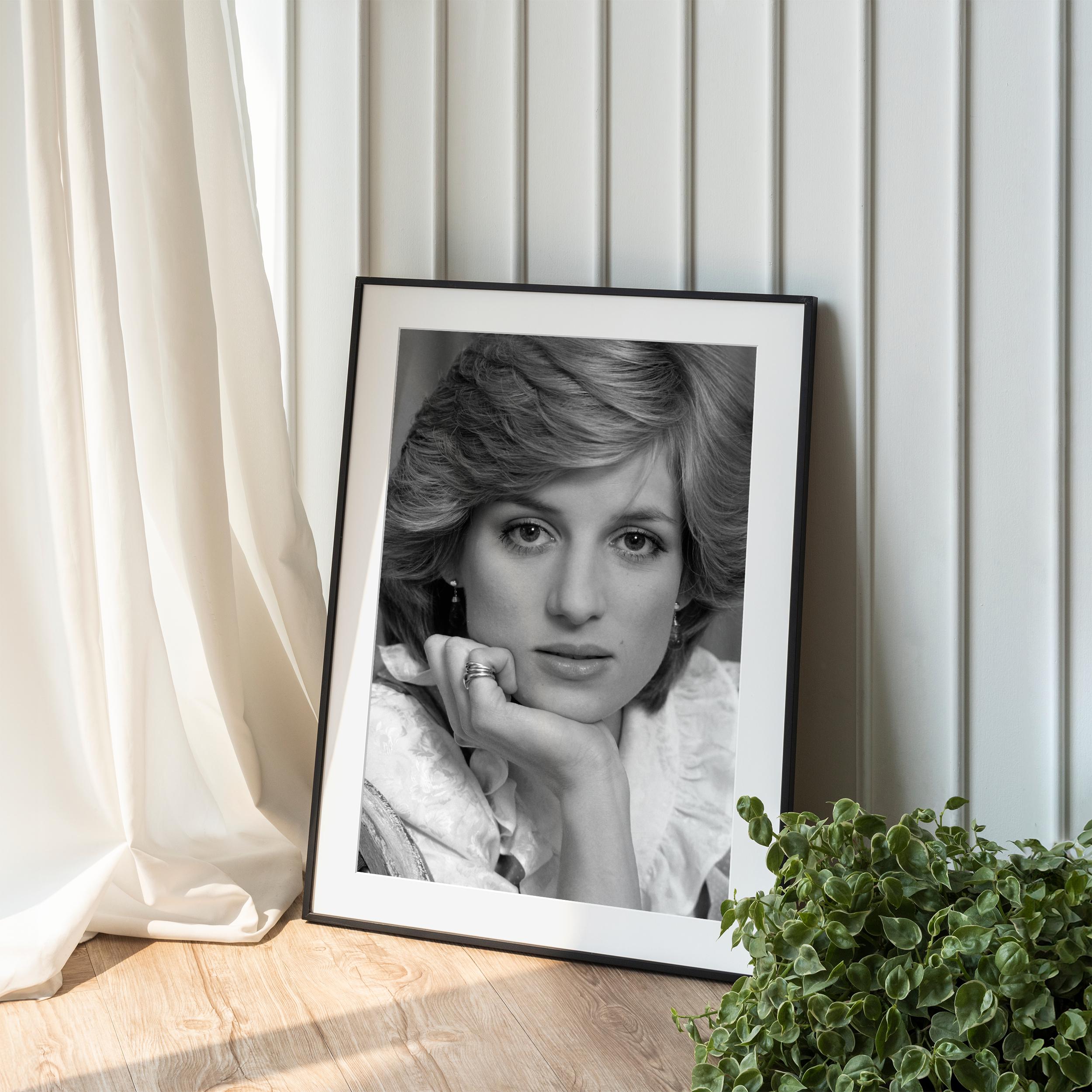 Diana Portrait, Photography Prints, Princess Diana, Retro