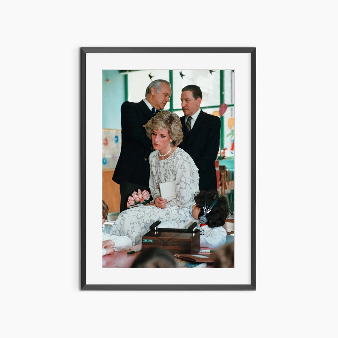 Princess of Wales, Photography Prints, Princess Diana, Retro Poster