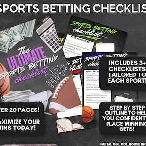 Ultimate Sports Betting Checklist: Win Big with Proven Strategies Sports Betting Success Tailored Sports Guide For Women For Men Detailed