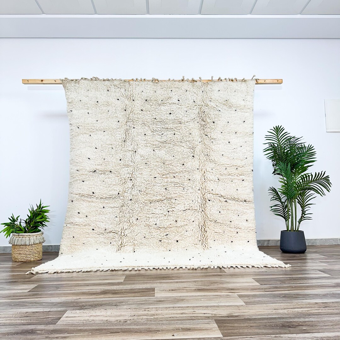 Authentic Handwoven Moroccan Beni Ourain Berber Wool Large Area Rug ...