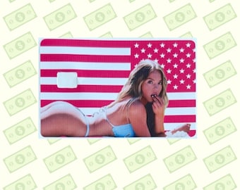 American Flag Girls Credit Card Skins | Bold Patriotic Sticker Skin | Debit Card Credit Cards | Waterproof, removable