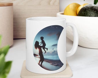 Boy Mom Moon Mug, (11oz, 15oz)