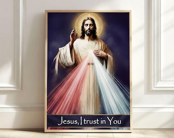 Divine Mercy of Jesus Canvas Art | Catholic Home Decor