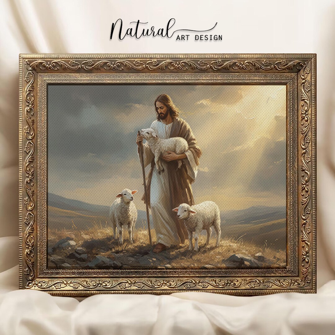 Jesus the Good Shepherd Art Print: Christian Home Decor - Etsy