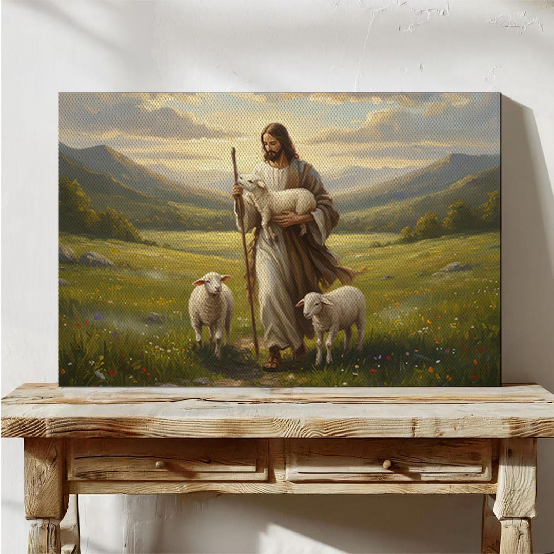 Jesus the Good Shepherd Print: Christian Faith Wall Art - Etsy