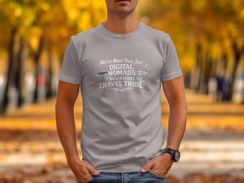 Digital Nomad Travel Tribe Shirt, Travel Enthusiast TShirt, Wanderlust Tee, Adventure Lovers Shirt, Unique Gift for Travelers, Nomadic Tees