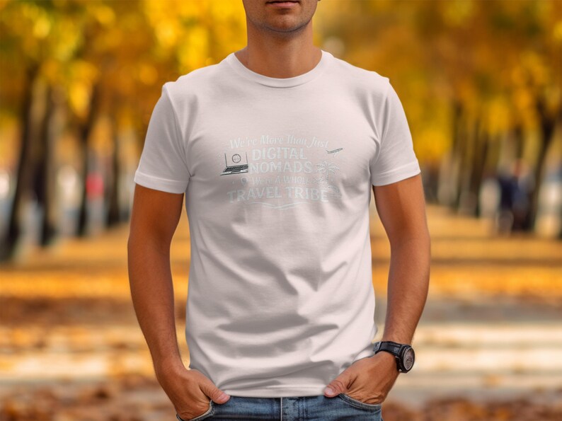 Digital Nomads Travel Tribe T-Shirt, Inspirational Wanderlust Shirt, Adventure Seeker Tee, Gifts for Travelers, Journey Life Shirt