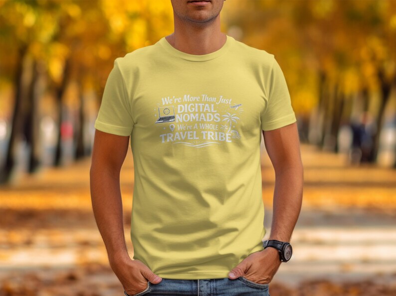 Digital Nomads T-Shirt, Travel Tribe Tee, Laptop Lifestyle Shirt, Adventure Seeker Apparel, Great Gift for Travelers