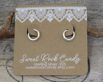 Teeny Tiny Sterling Silver Huggie Hoops | Tiniest Sterling Silver Hoops | Multiple Piercing | Huggie Hoops  | Gift Boxed Jewelry - P27