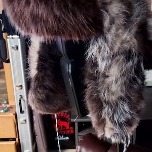 Opposum beaver trapper hat, polar tech fleece lined