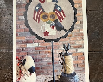 A Round the Year July by Sew Cherished Wool Appliqué Pattern or Kit