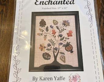 Enchanted Wool Applique Pattern or kit by Karen Yaffe