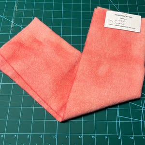 Tejido de lana teñido a mano Coral/Apliques de lana/Fabricación de carteras/Costura/Tapetes perforados/Fabricación de tapetes/Tapetes de centavo