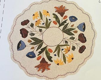 Pieceful Spring  Wool Appliqué Pattern or Kit Karen Yaffe