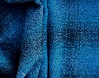 Blue Wool Fabric: After Hours  Appliqué, Purse & Rug Making.