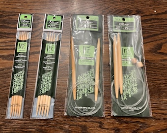 Clover Takumi Bamboo Knitting Needles: Circular & Double Point