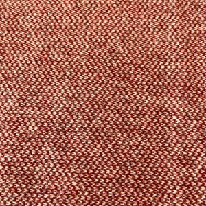 May include: Red and white woven fabric with a textured pattern.