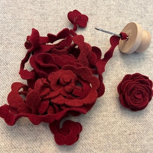 Wool Twist N Quill Tool Kit for Thick Fabric Flower Making, Wool Rose Strips, Coiling Supplies