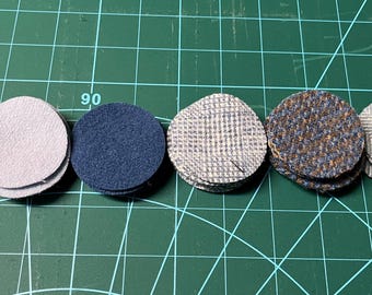 New Wool Pennies Brights / 2inch / 25pcs or 50pcs / Pre-cut / Applique ...