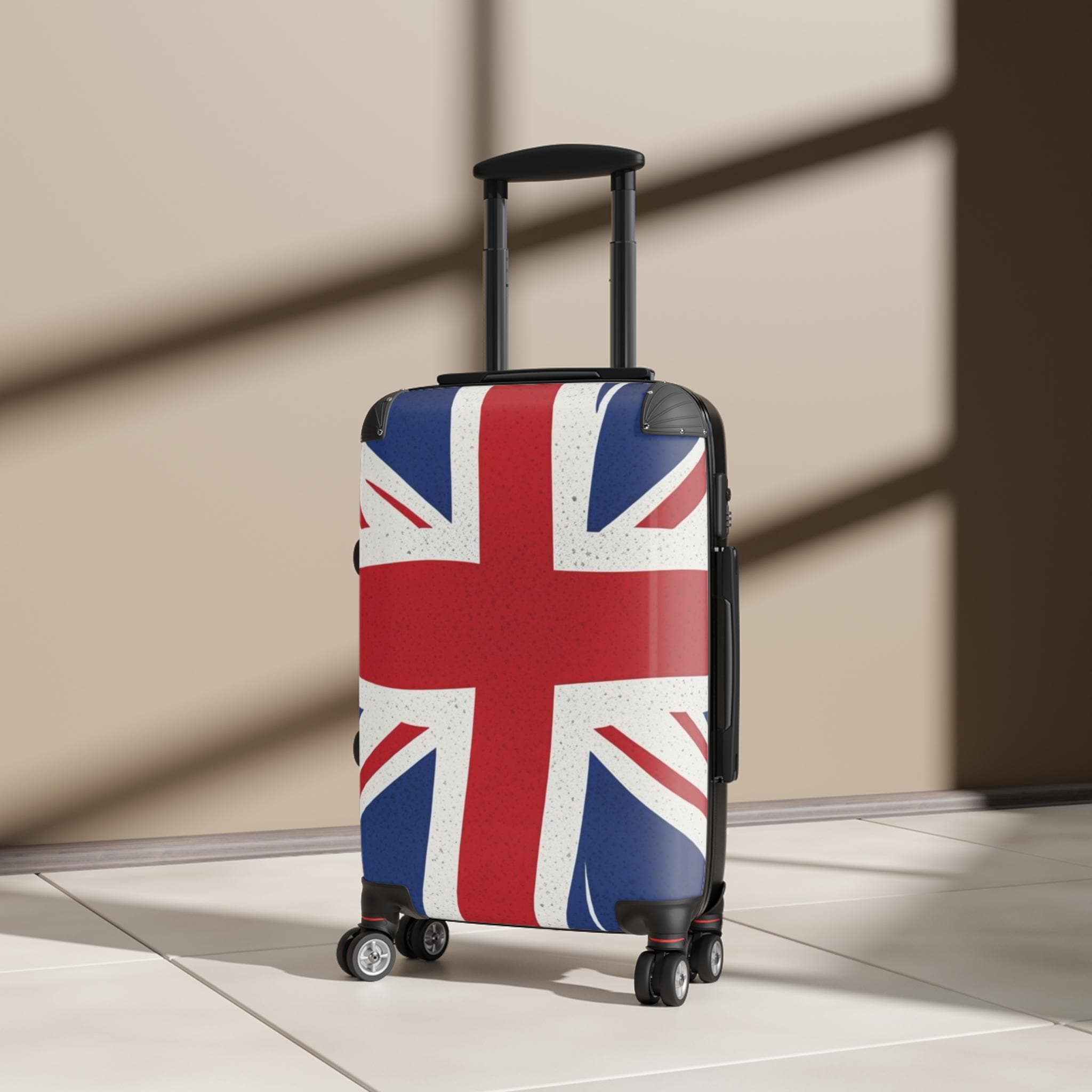 Walizka Union Jack - torba podróżna, bagaż, projekt brytyjskiej flagi, sprzęt wakacyjny, prezent dla podróżujących, gotowy na przygodę