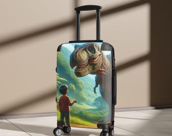Dinosaur Adventure Suitcase - Kids Luggage, Travel Gear, Unique Design for Little Explorers, Birthday Gift, Holiday Travel