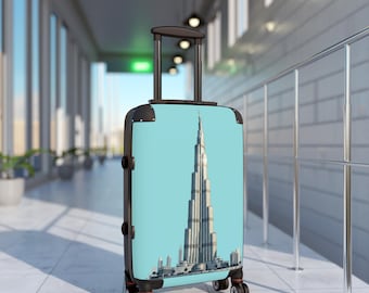 Burj Khalifa Illustration Suitcase