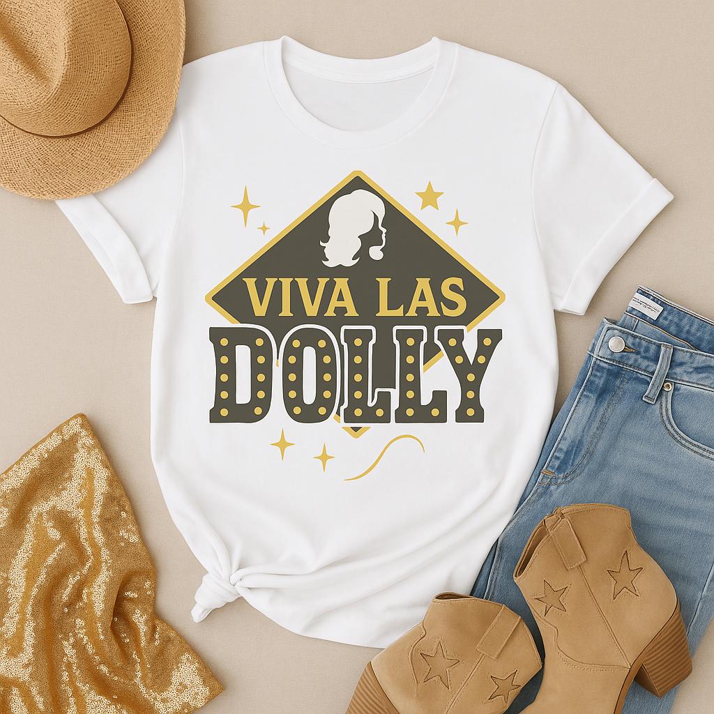 Viva Las Dolly T-Shirt: Dolly Parton Vegas Concert Tee