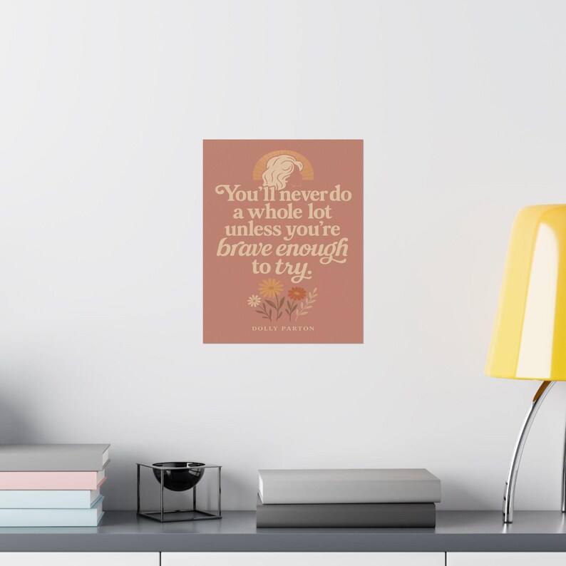 Dolly Parton Quote Poster | Inspirational Wall Art, Motivational Print image 5