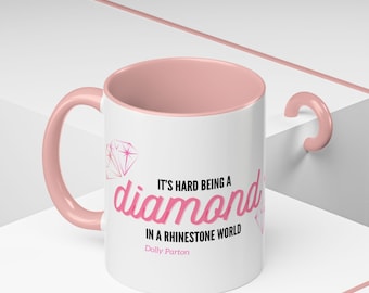 Dolly Parton Coffee Mug: Diamond in a Rhinestone World