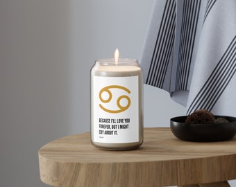 Krebs Sternzeichen Kerze, Astrologie Geschenk, Home Decor, Duftkerze