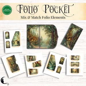 Enchanted Celtic Forest Junk Journal Kit, Fantasy Scrapbooking Pages ...