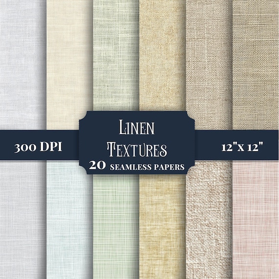 Linen Textures Digital Paper, Seamless Printable Scrapbook Backgrounds, Rustic Fabric Patterns, Instant Download for Crafts, Commercial Use