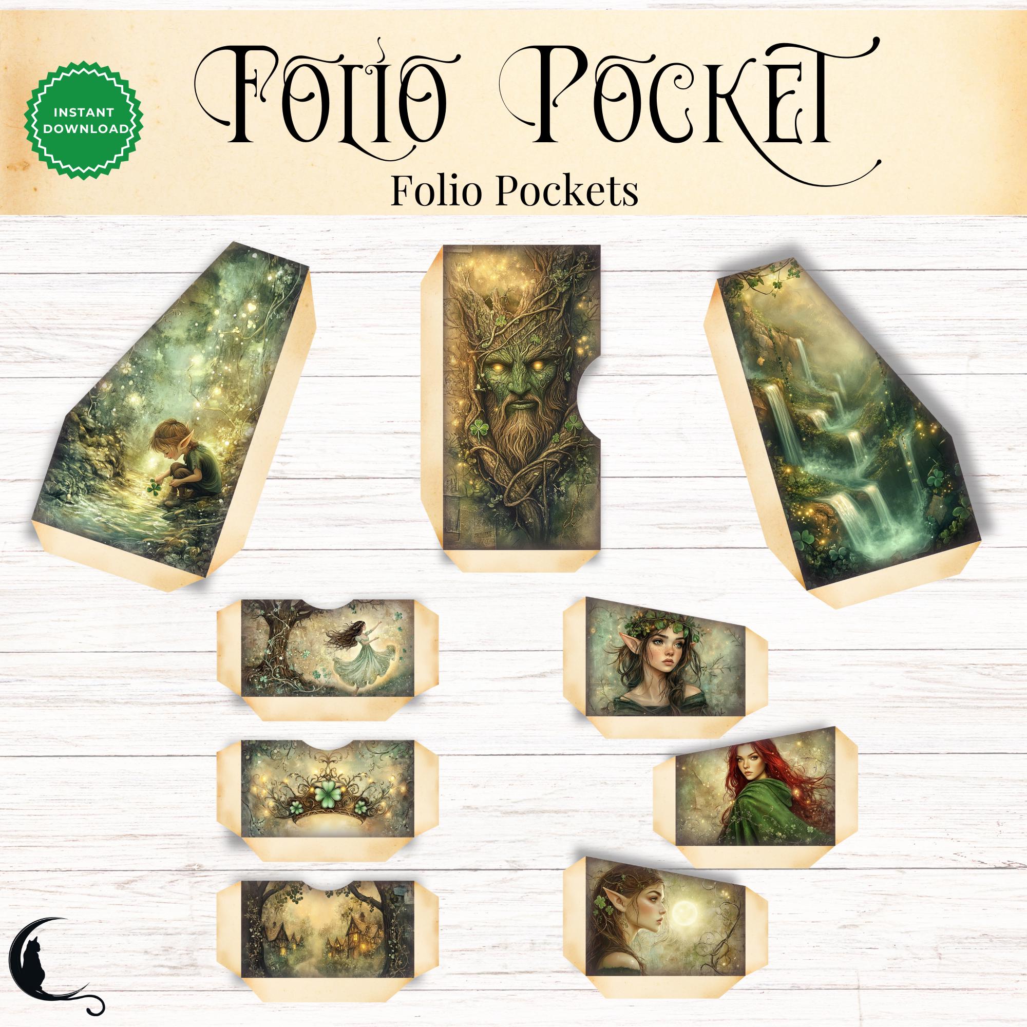 Enchanted Celtic Forest Junk Journal Folio Kit Printable Pocket ...
