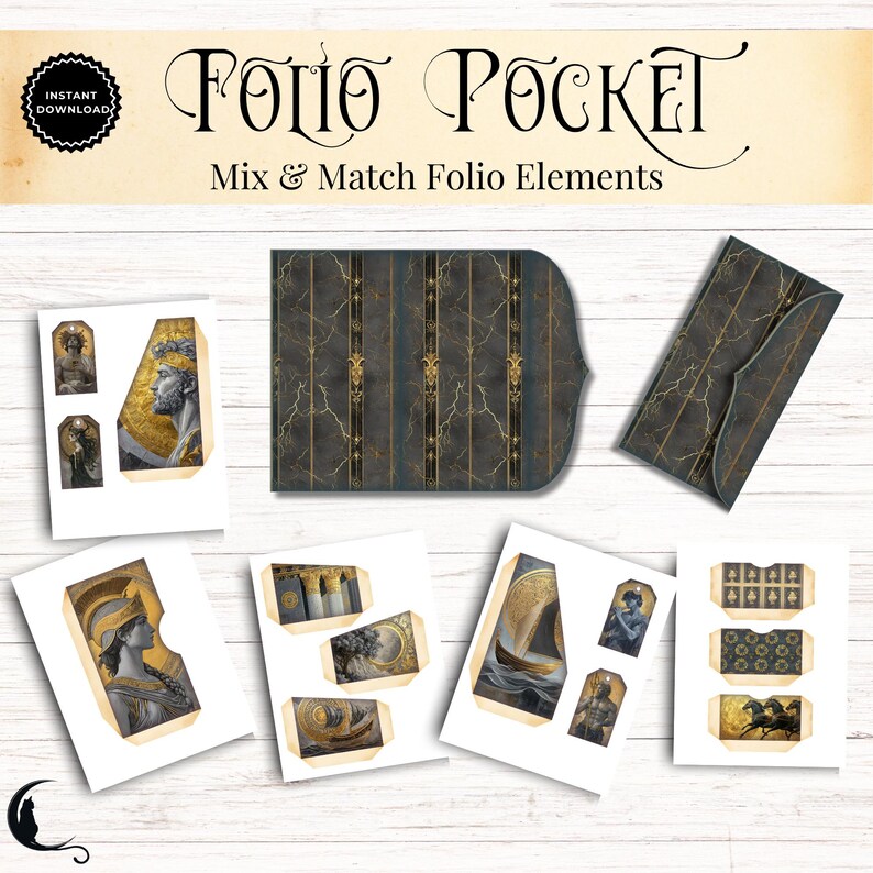 Ancient Greece Junk Journal Kit, Vintage Ephemera, Printable Folio ...