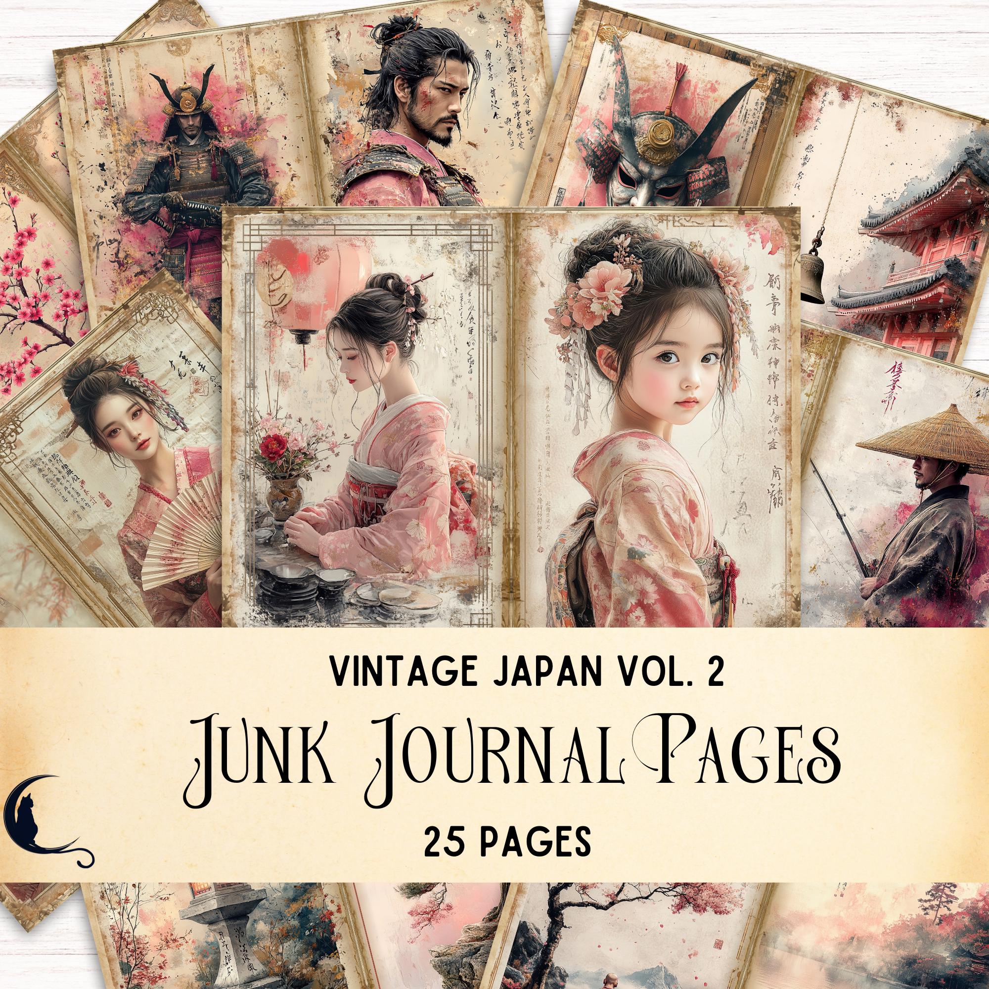 ヴィンテージジャパンの印刷可能なページ、サムライジャンクジャーナル