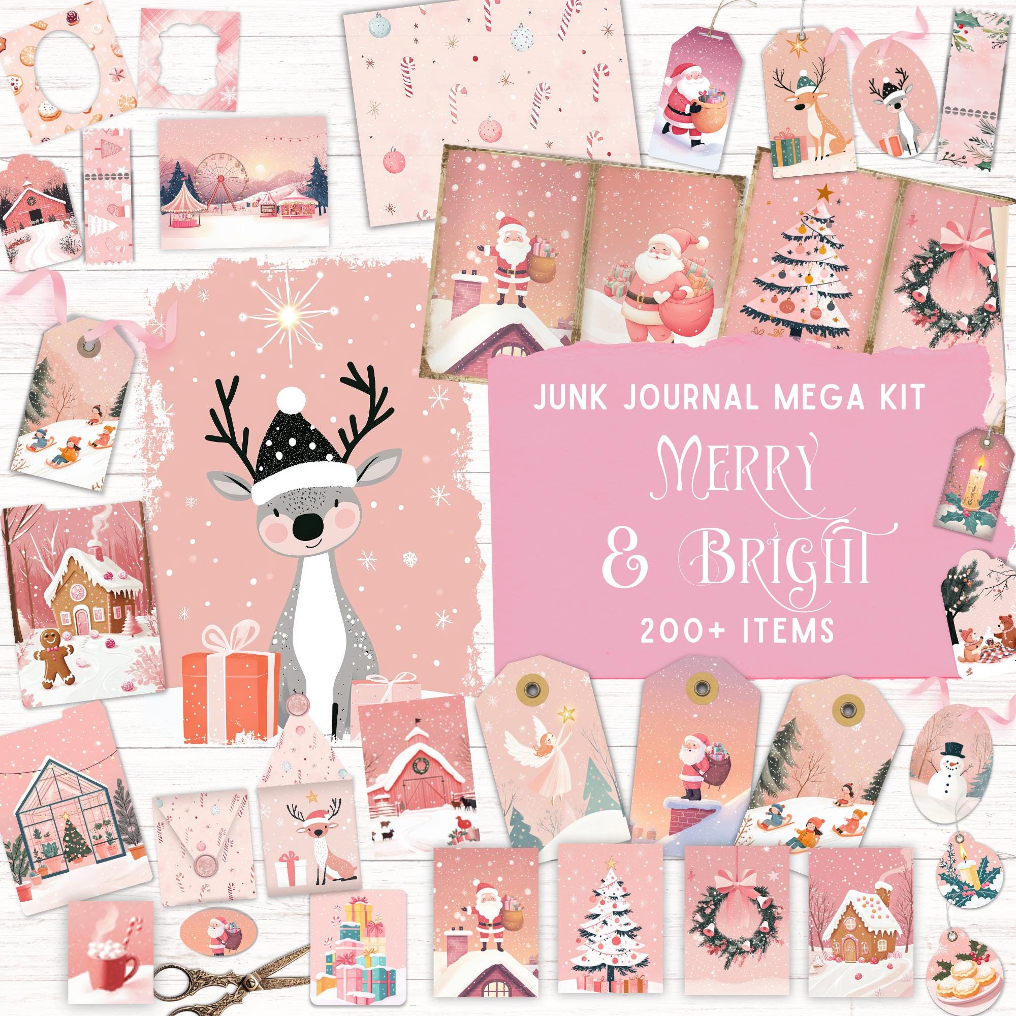 薔薇とレースのジャンクジャーナル・雑記帳　ピンクのMerry christmas il_fullxfull.7018213521_7tdv.jpg