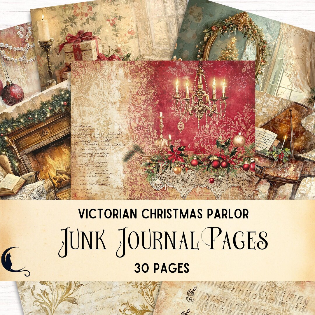 Xmas ジャンクジャーナル 豪華版!ビクトリアンXMAS ジャンクジャーナル✨Vintage XMAS✨ PART 1